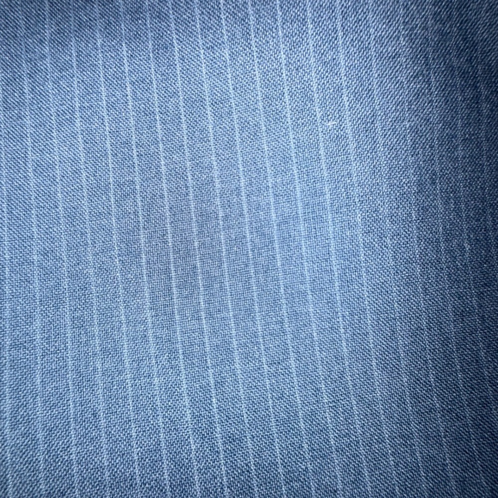Richard Thomas Mens Blue Pinstripe Blazer Made USA Two Button‎ No Size Tag - Picture 11 of 11